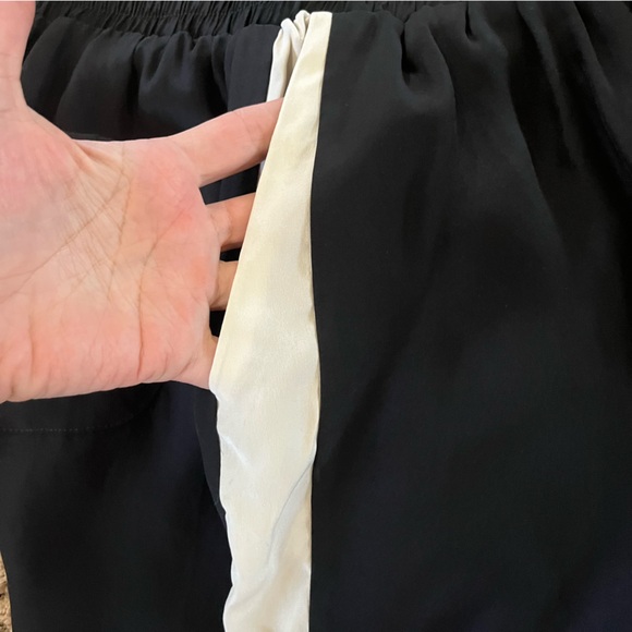 Gold Hawk Silk Shorts - Black with White Side Stripe - Size XS - Picture 11 of 15